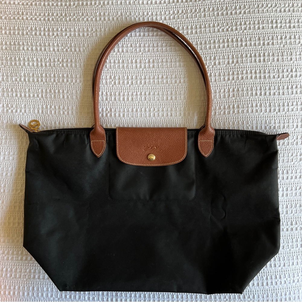 Longchamp Le Pliage Shopping Tote - Black Nylon